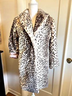 NWT Tiny Editions For ANTHROPOLOGIE Faux Leopard Coat