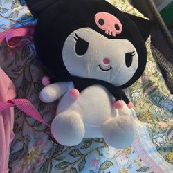 Kuromi plushie backpack