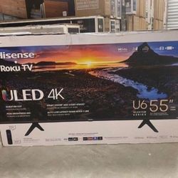 55" Hisense ULED 4k Smart Dolby Vision Roku LED Tv 