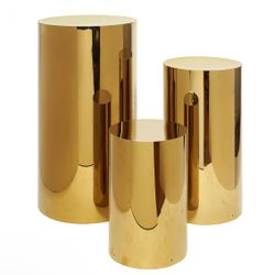 Gold Cake Cylinder 