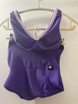 Five Dance Wear Purple Ribbed Two Piece Set
