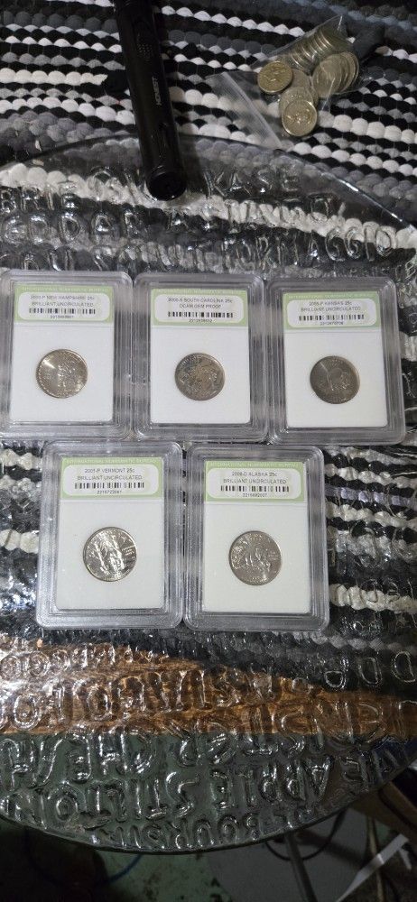 Graded Brilliant Uncirculated Statehood Quarter Lot