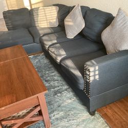 L- Shaped Fabric Sofas