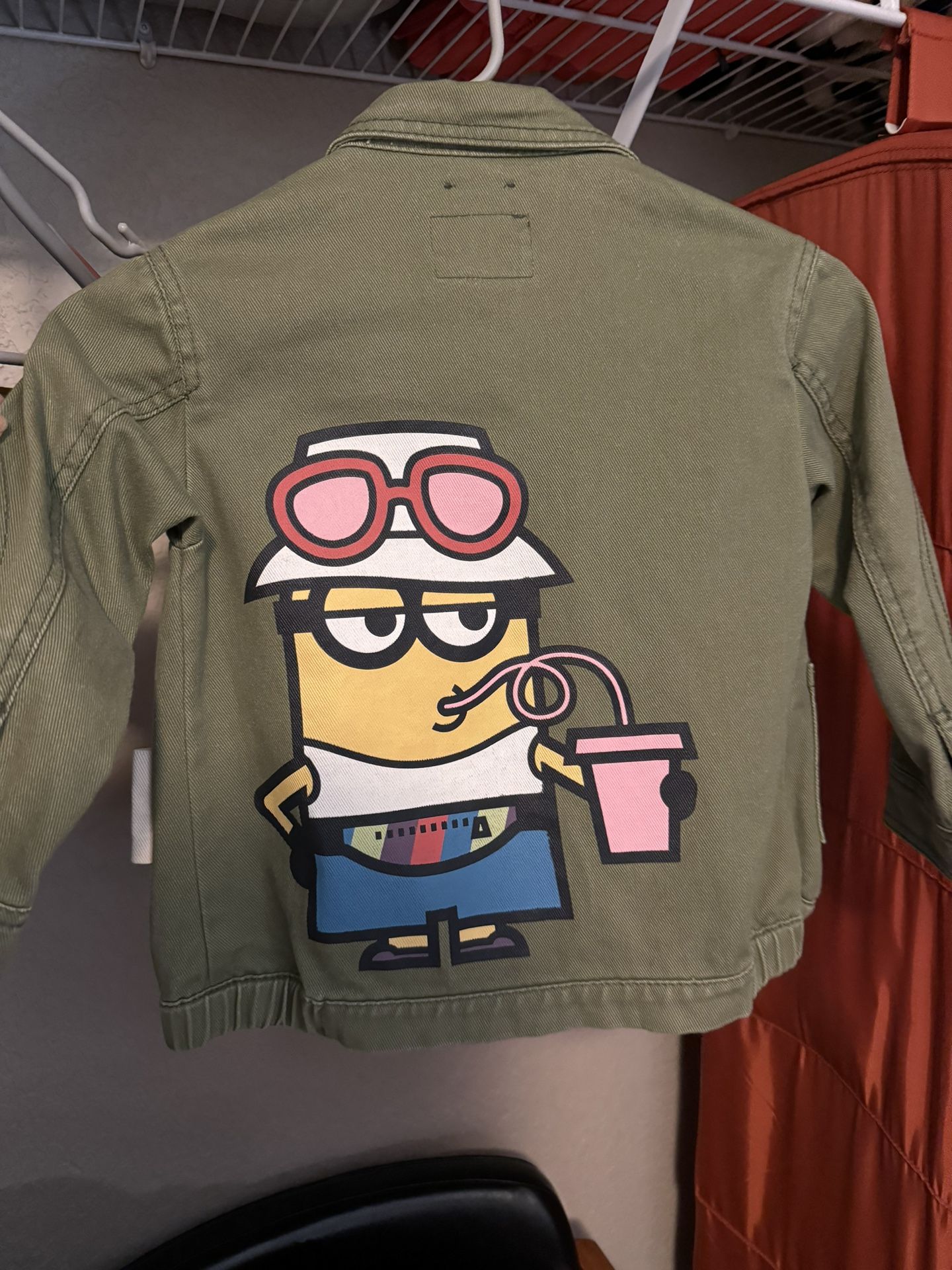 Zara Denim Despicable Me Minion Jacket
