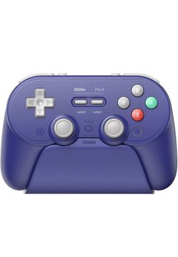 8BitDo Pro 3 Bluetooth Controller for Switch/Switch 2 – TMR Joysticks, Swappable ABXY Buttons, Pro Back Buttons, Charging Dock, New 