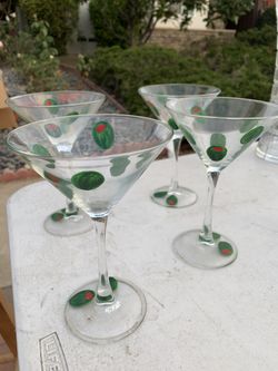 Handpainted Martini glasses