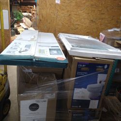Mix pallet of returns out door chairs toilets vanities and tops windows ext