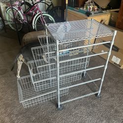 Storage drawers for sale on casters in perfect condition $30bucks cash