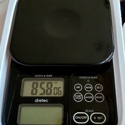 Brand New - Dretec Black Multi-Digital Scale 4.4 Lb ~ Kitchen Use