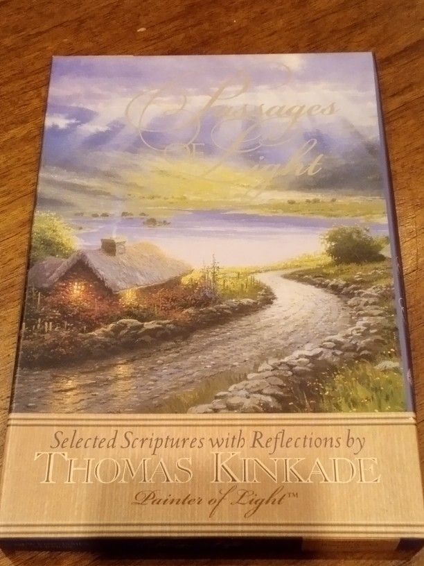 Passages Of Light Selected Scriptures With Reflections By Thomas Kinkade New In Box