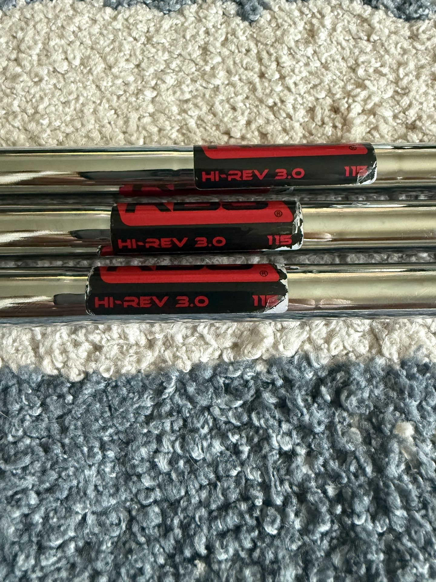 KBS Hi-Rev 3.0 115g Wedge Shafts .355 Taper Tip – Pulled CB12 +0.5 Length