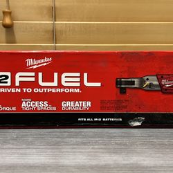 Milwaukee M12 FUEL 12V Lithium-Ion Brushless Cordless 1/2 in. Ratchet (Tool-Only) 1.1k