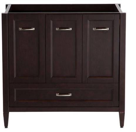 Home Decorators Collection Claxby 36 in. Vanity in Chocolate