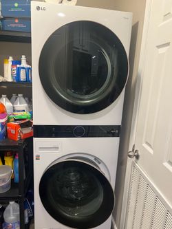 Appliances stack washer dryer and Refrigerator
