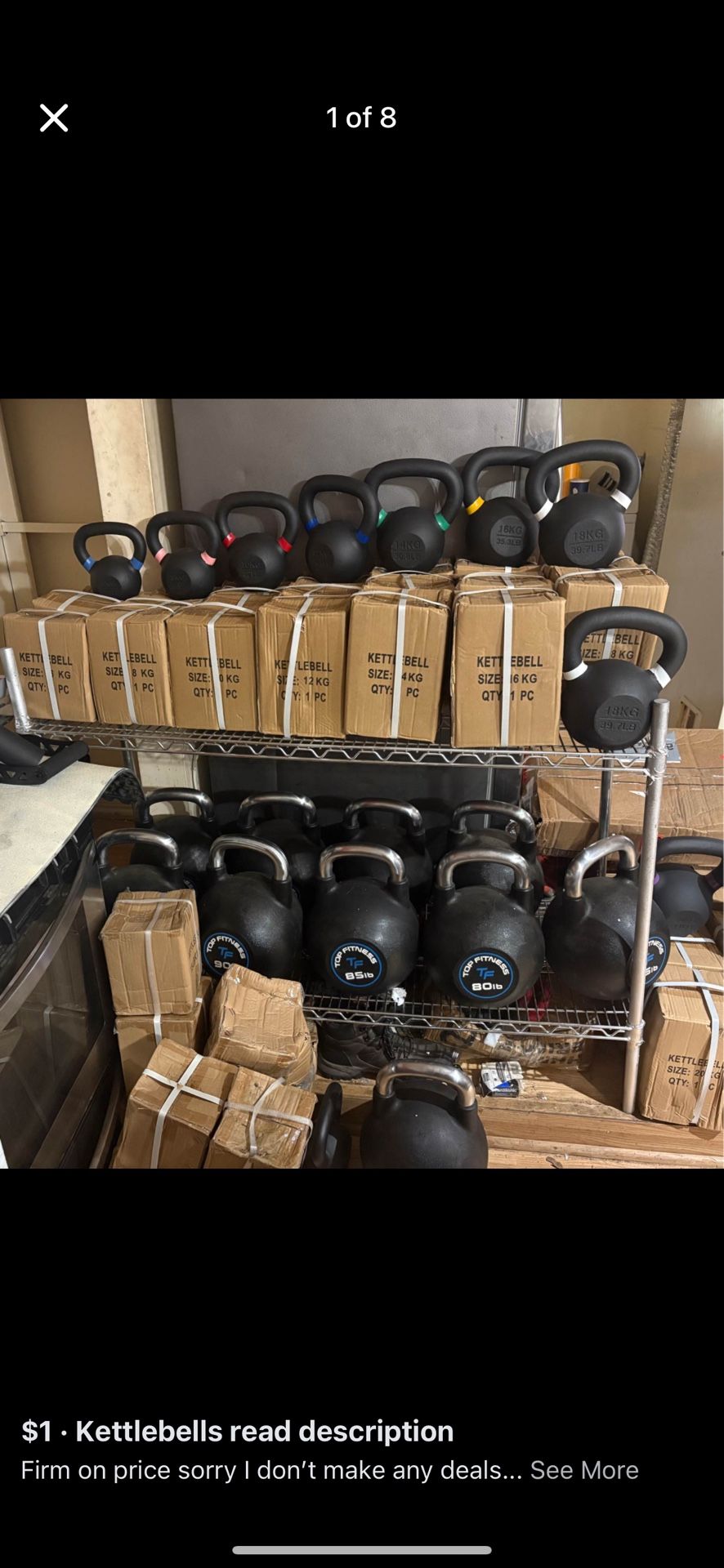 Kettlebells Read Description