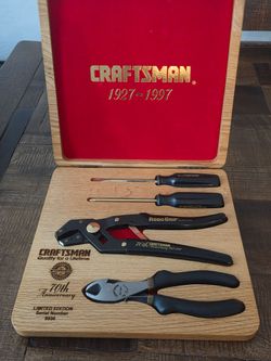 Craftsman 70th Anniversary 4pc gold plated tool set