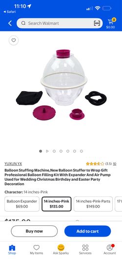 Stuffing balloon machine package
