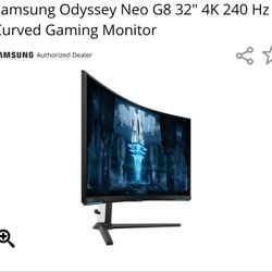 Samsung Neo G8 4k 240Hz Monitor