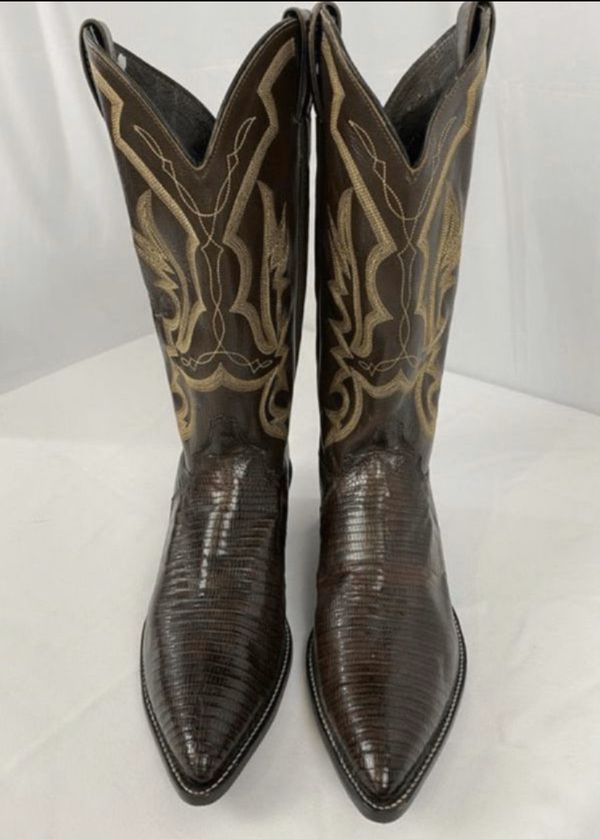 Justin Iguana Western Cowboy Boot style 8306 men’s size 10 EE Like new ...