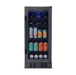 NewAir 
 15” FlipShelf 33-Bottle or 80-Can Beverage Cooler
with Reversible Shelves