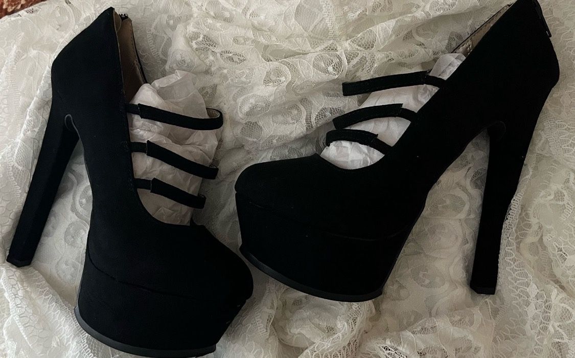 Black High Heels Size-6