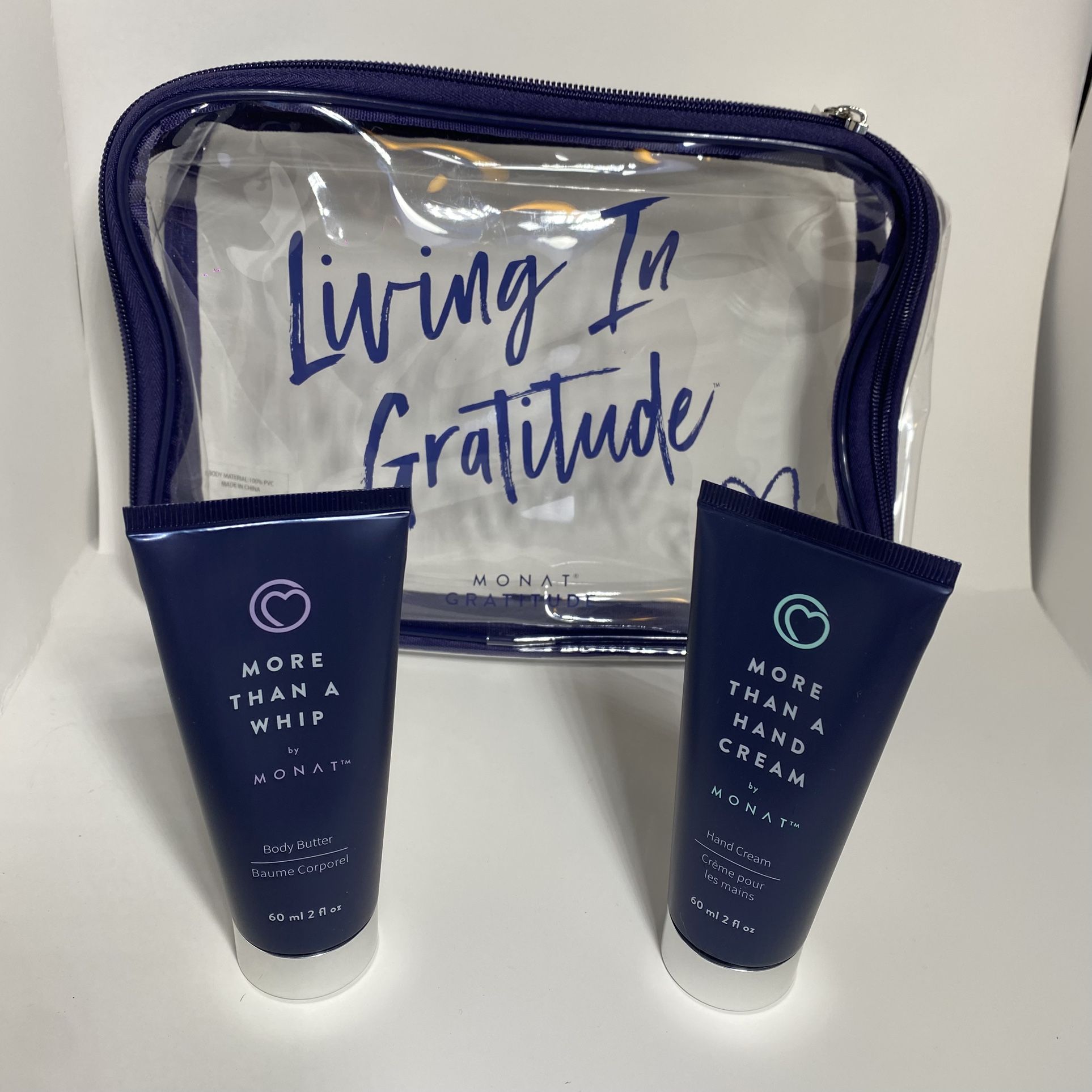 New Monat Cosmetic Bag W Sealed Body Butter And Hand Cream