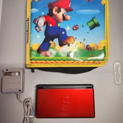 Nintendo Ds Lite /Charger And Stylus/ Carrying Case