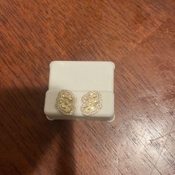 14k Gold Nugget Earrings 