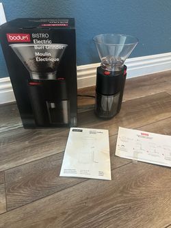 BODUM Bistro Electric Burr Coffee Grinder – Brand New –