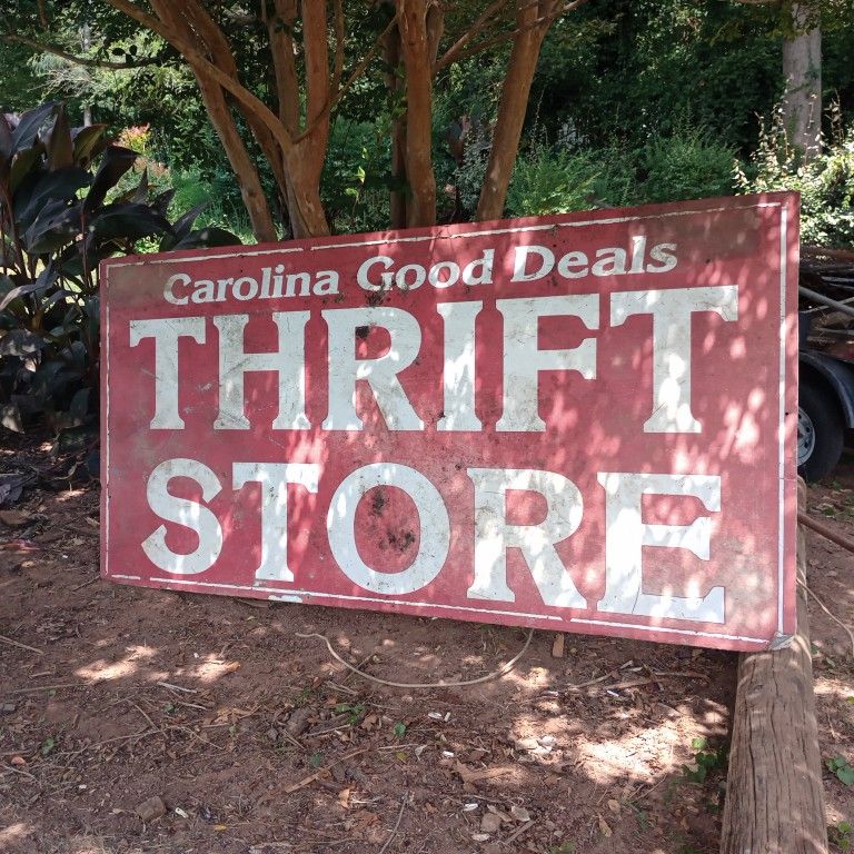 Vintage Thrift Store Sign