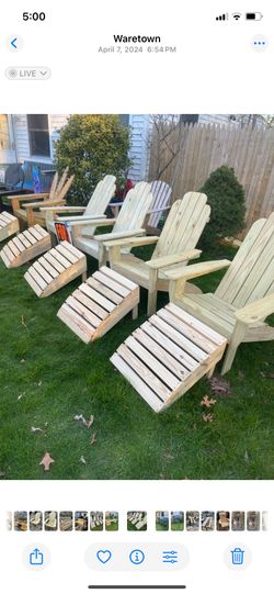 Custom Made Wooden Adirondack Chairs