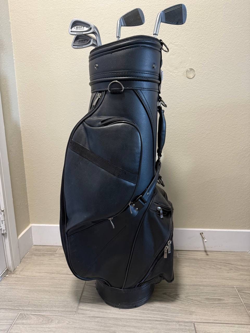 Golf Bag and Clubs Cover, Takara Sport Inc, Leather, excellent