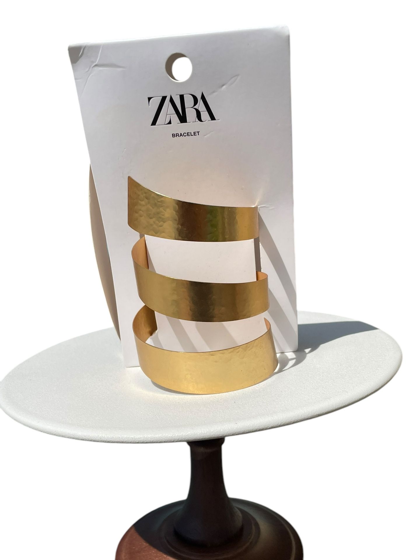 New Zara Cuff Wrap Gold Metal Bracelet