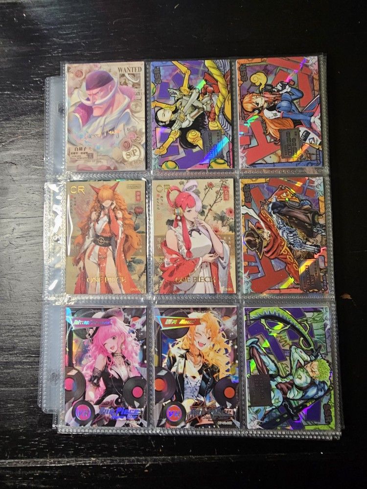 One Piece CCG Rare Cards. Sold As Set Shown Or Individually