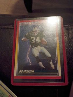 Bo Jackson Ground Force Football Trading Card