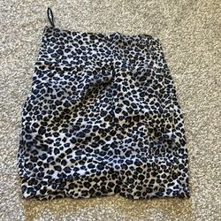 Leopard print skirt size S