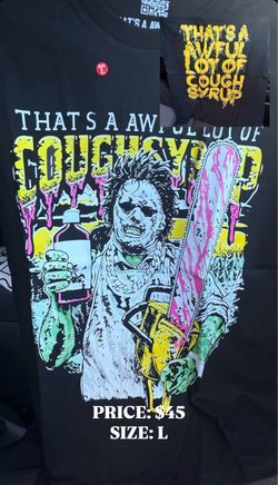 Cough syrup shirt size L