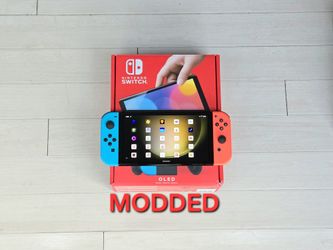 Nintendo Switch OLED With 200 Games + 10000 Retros + Movies 