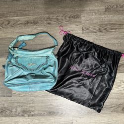 Betsey Johnson Vintage Turquoise Leather Purse