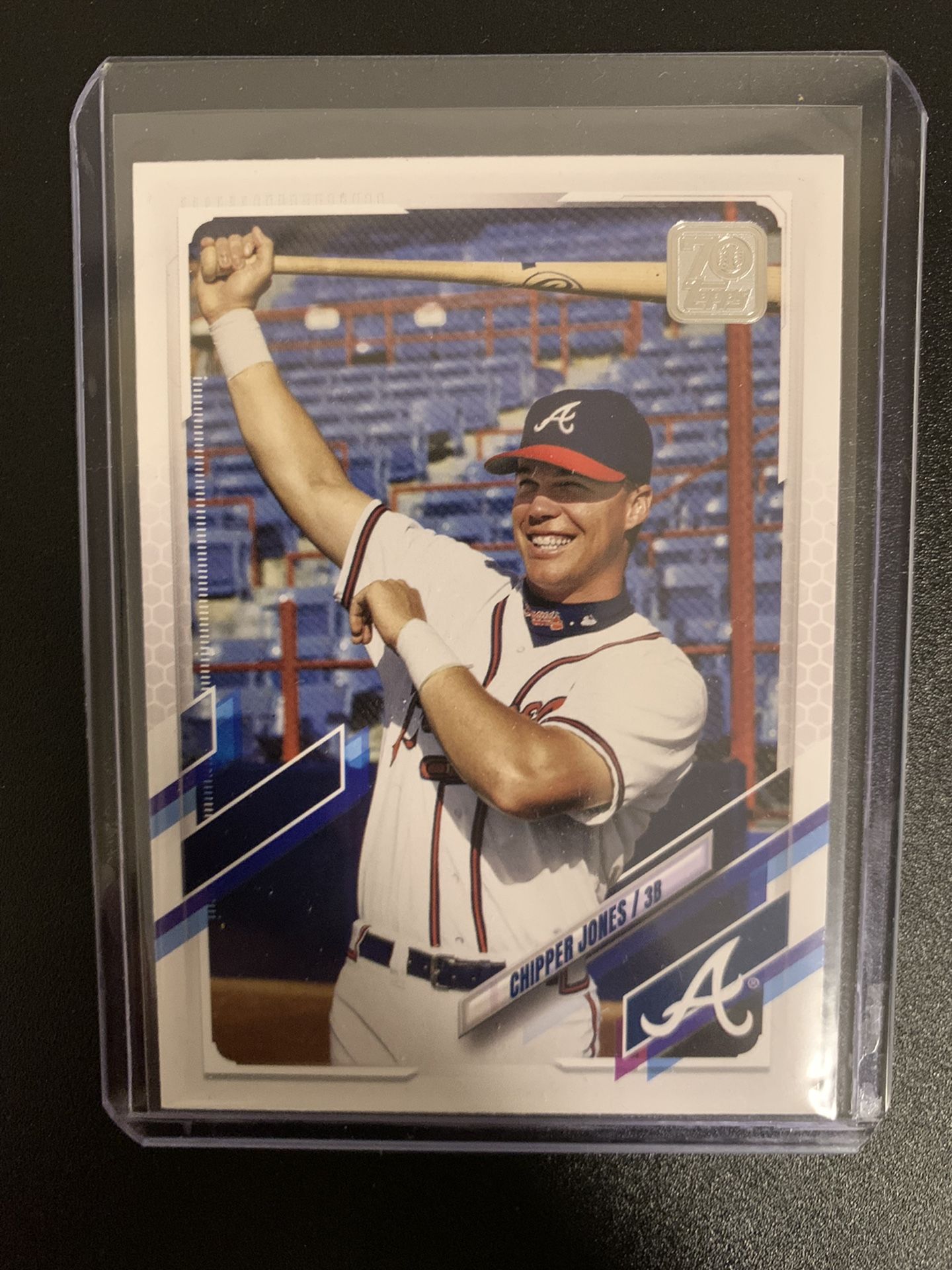 2021 Topps Series 2 Chipper Jones Variation Short Print #641