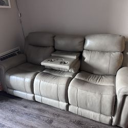 Modern Reclining Sofa - Living Spaces 
