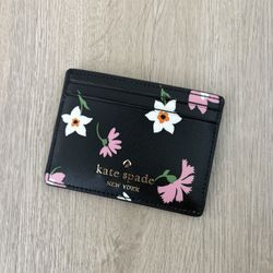 $20 for (1) Kate Spade Black Floral Leather Card Holder