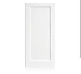 CALHOME Fire-Rated 1 Panel 30x80 Left-Hand/Inswing Interior Commercial Door Slab
