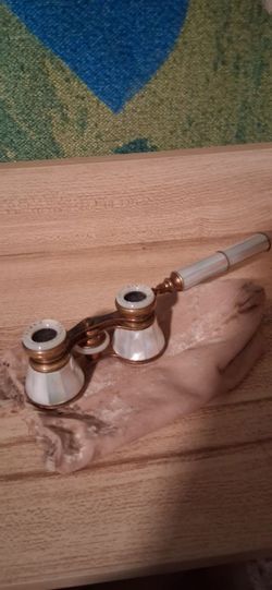 antique mother-of-pearl opera glasses