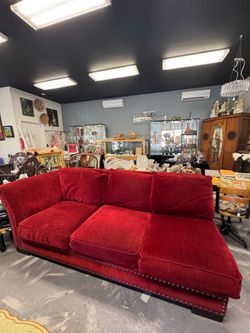 Crimson Red Sectional Sofa