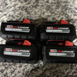 New Milwaukee M18 Battery 6.0 High Output 