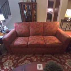 Ruby Red Couch
