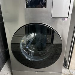 Bespoke 5.3 cu. ft. Ultra Capacity All-In-One Washer Dryer Combo with Super Speed and Ventless Heat Pump in Dark Steel