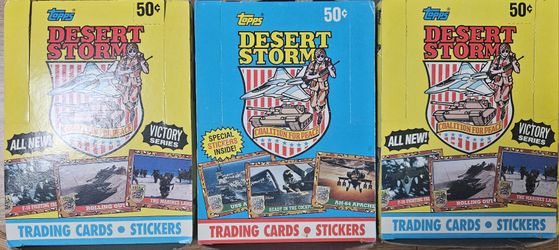 Topps Desert Storm Trading Cards, Stickers 