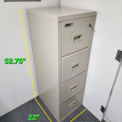 Fire King Turtle Safe/ Filing Cabinet (w Lock)
